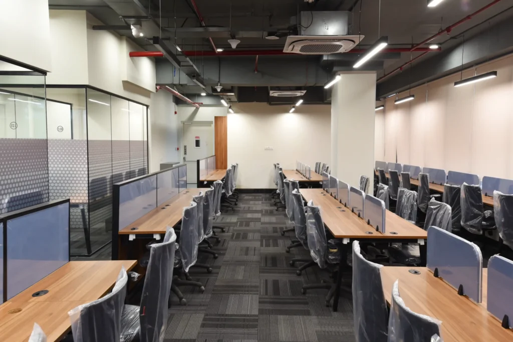 yessswork linear workstation desk with chairs 1 scaled (1)