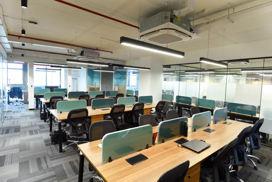 yesssworks coworking open space office desk photos