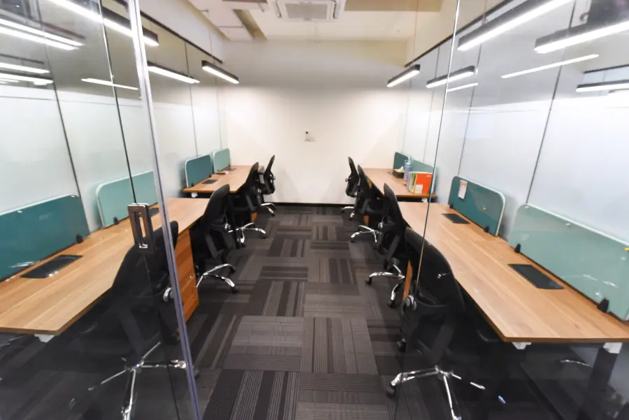 yesssworks coworking space in pune workstations in cabin photos