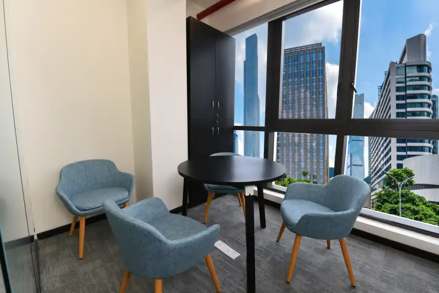 yesssworks pune coworking breakout area chairs photos