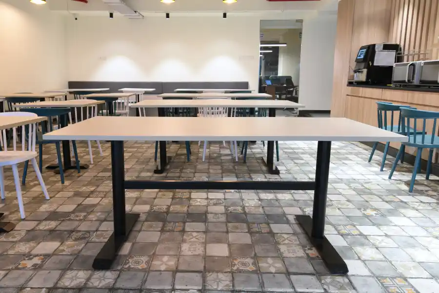 yesssworks pune coworking cafeteria table photos